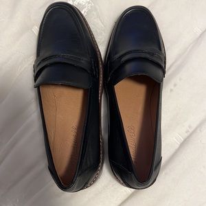 Madewell Corinne Lugsole Loafer size 8.5 in Black